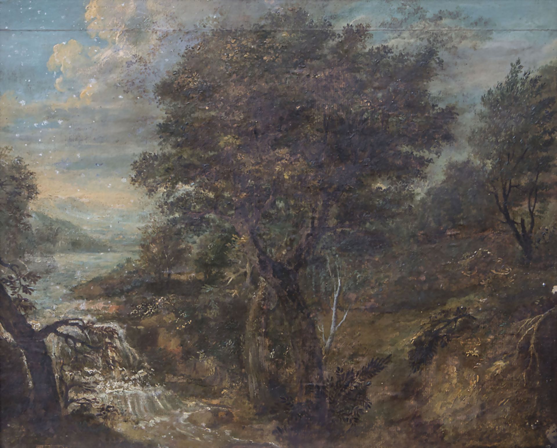 Künstler des 18. Jh., 'Landschaft mit Wasserlauf' / 'Landscape with water course'