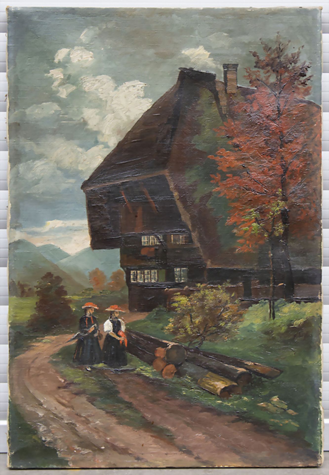 Künstler des 20. Jh., 'Schwarzwaldhaus im Herbst' / 'Black forest house in autumn' - Bild 2 aus 4