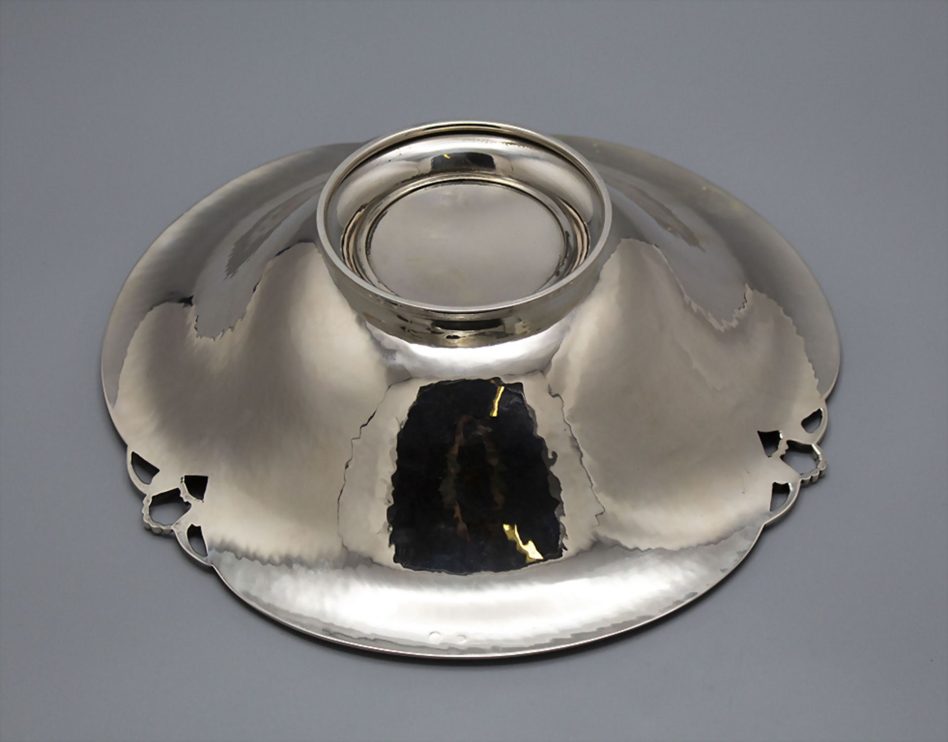 Jugendstil Obstschale / An Art Nouveau silver fruit bowl, Wien, um 1910 - Bild 3 aus 5