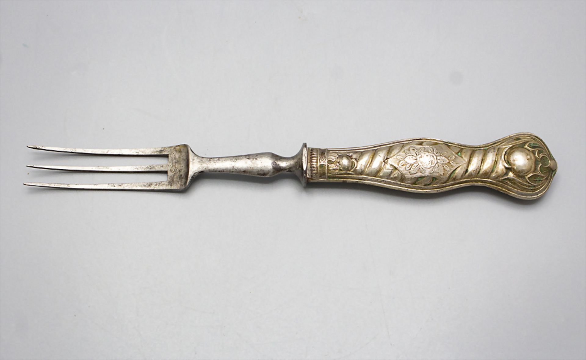 Biedermeier Gabel / A Biedermeier silver fork, deutsch, um 1830