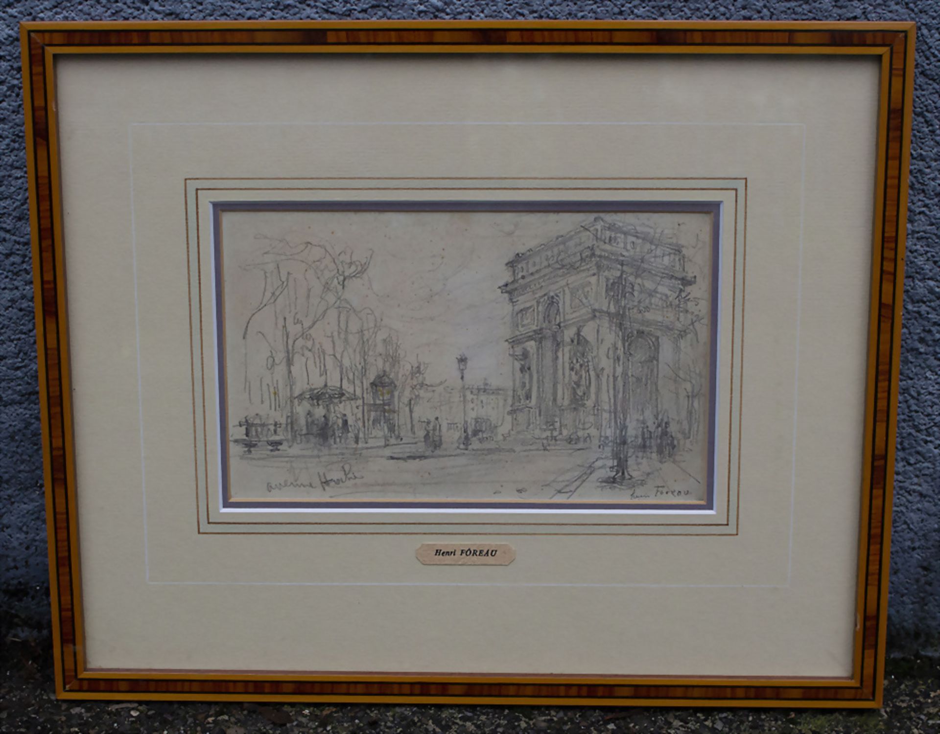 Henri FOREAU (1866-1938), Konvolut Zeichnungen Paris / A set of three drawings of Paris, um 1890 - Bild 7 aus 8