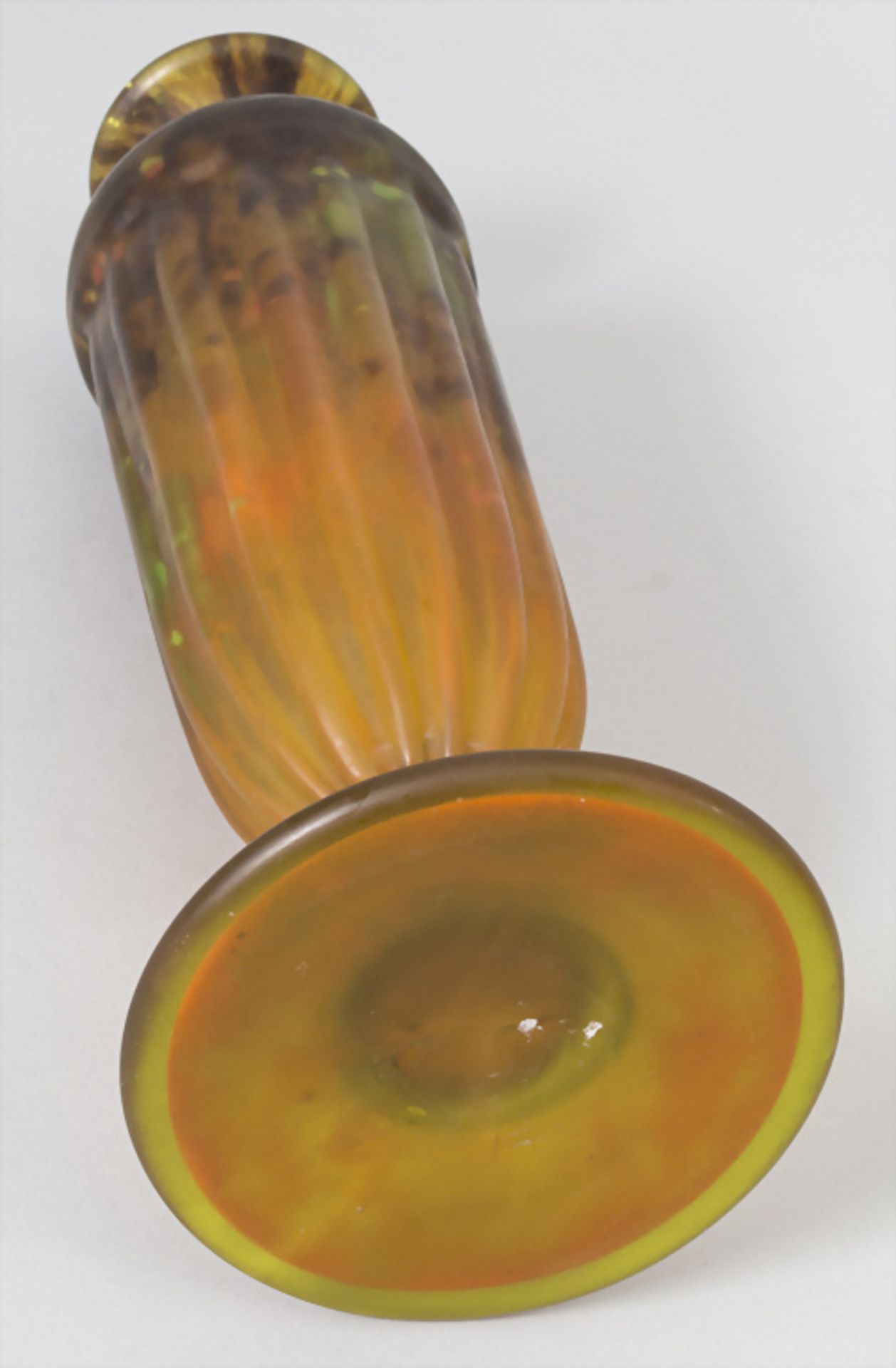 Jugendstil Vase / Art Nouveau glass vase, Daum Frères, Ecole de Nancy, Frankreich, um 1900 - Bild 5 aus 7