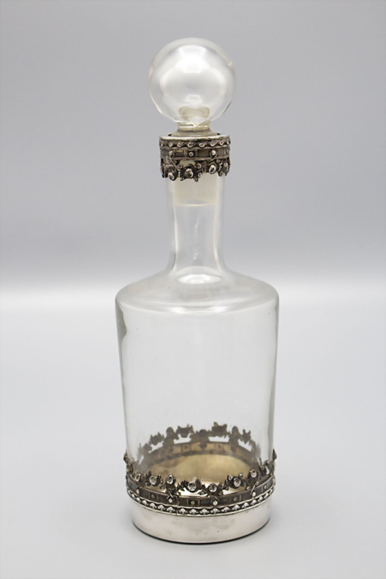 Likörkaraffe mit Silbermontur / A liqueur carafe with silver mount, Paul Cannaux & Cie., ... - Image 2 of 4