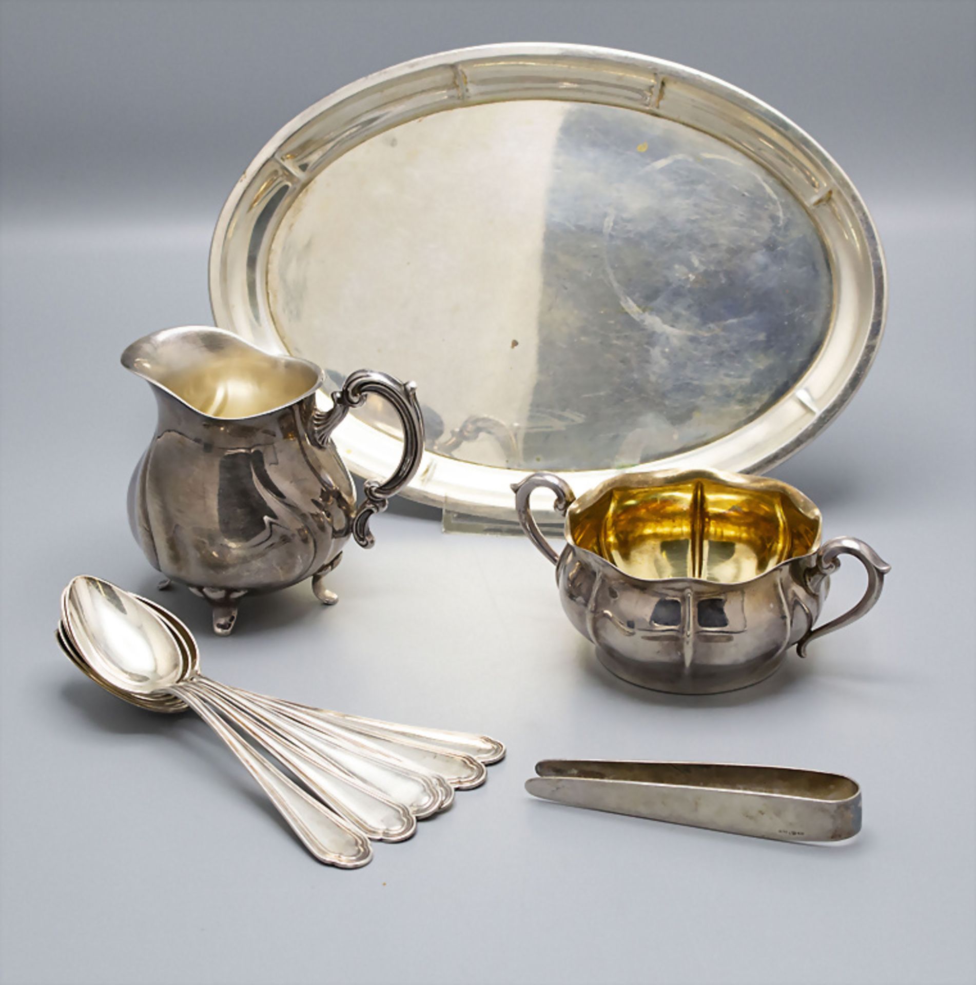 Teeset / A silver tea set, Lutz & Weiss, Pforzheim, um 1930