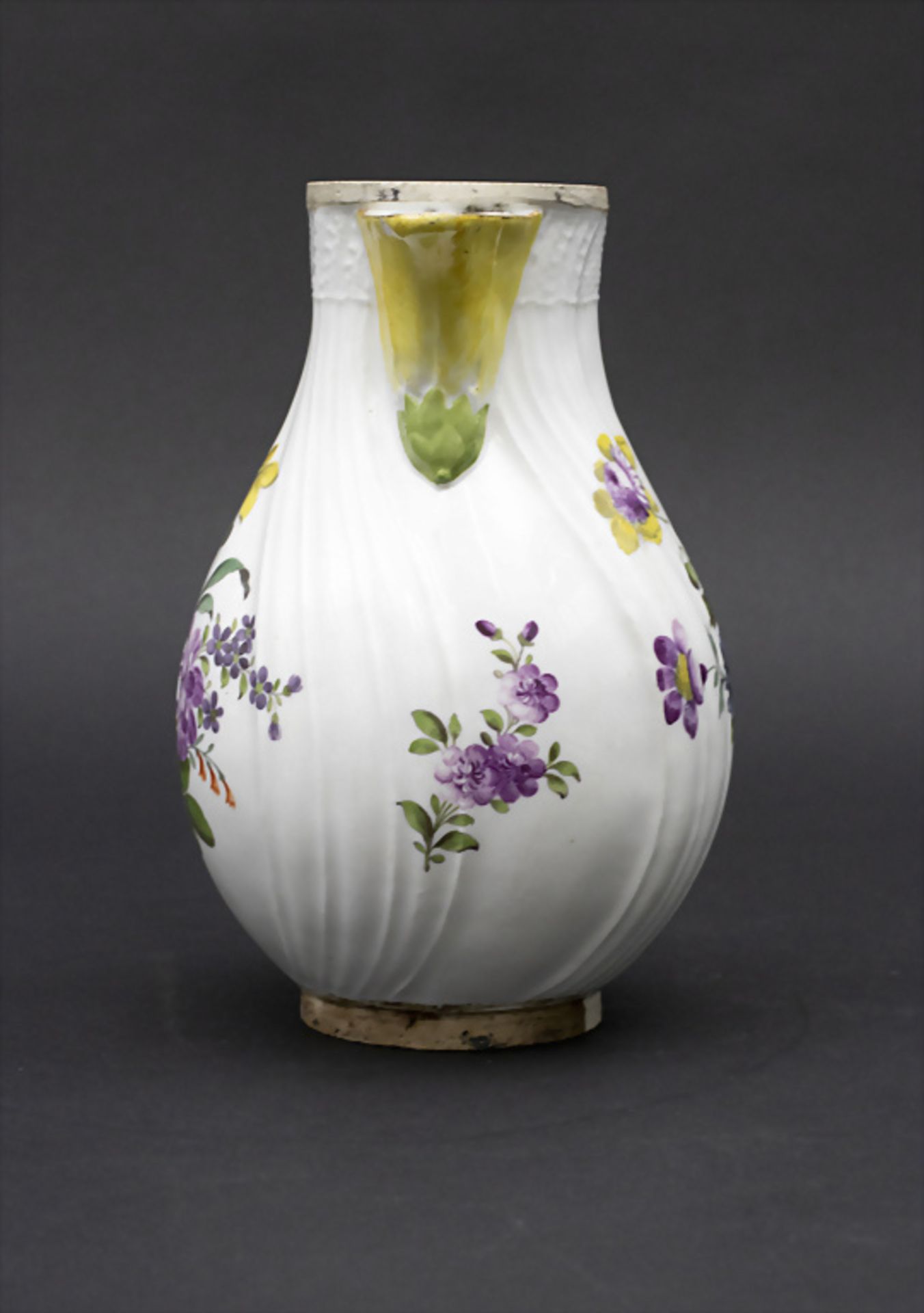 Kanne mit Blumenmalerei / A pot with flowers, Meissen, um 1750 - Bild 4 aus 9