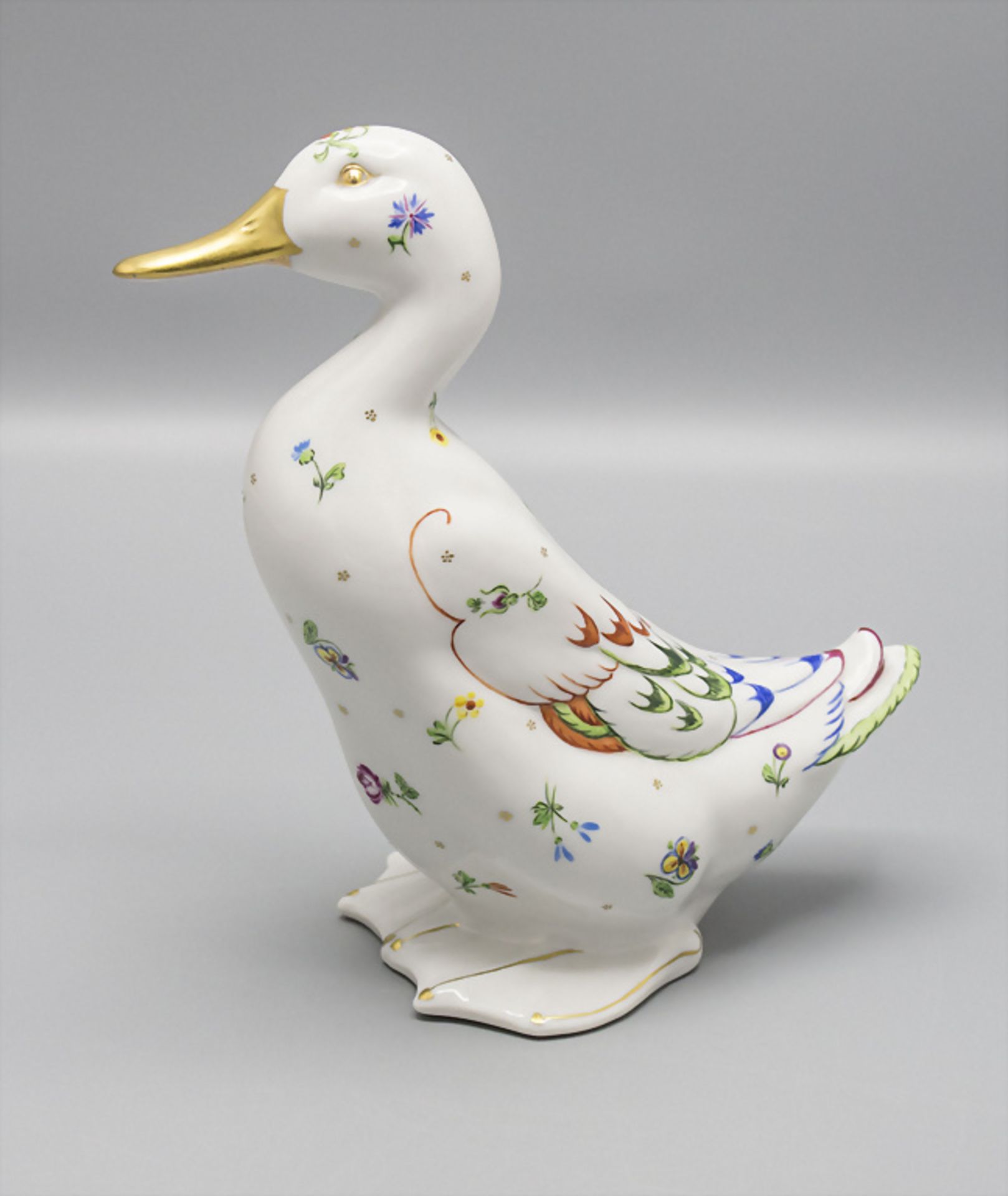 Porzellan Ente / A porcelain duck, Zürich, 20. Jh.