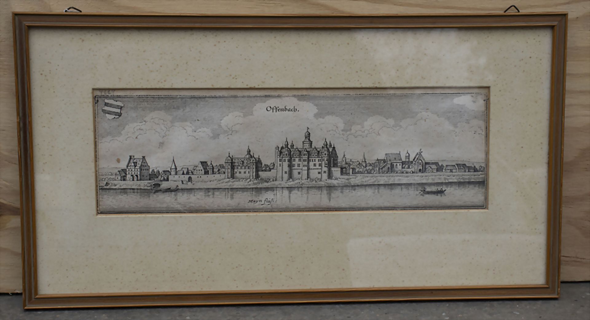 Kupferstich 'Offenbach' / A copper engraving from Offenbach, 17. / 18. Jh.