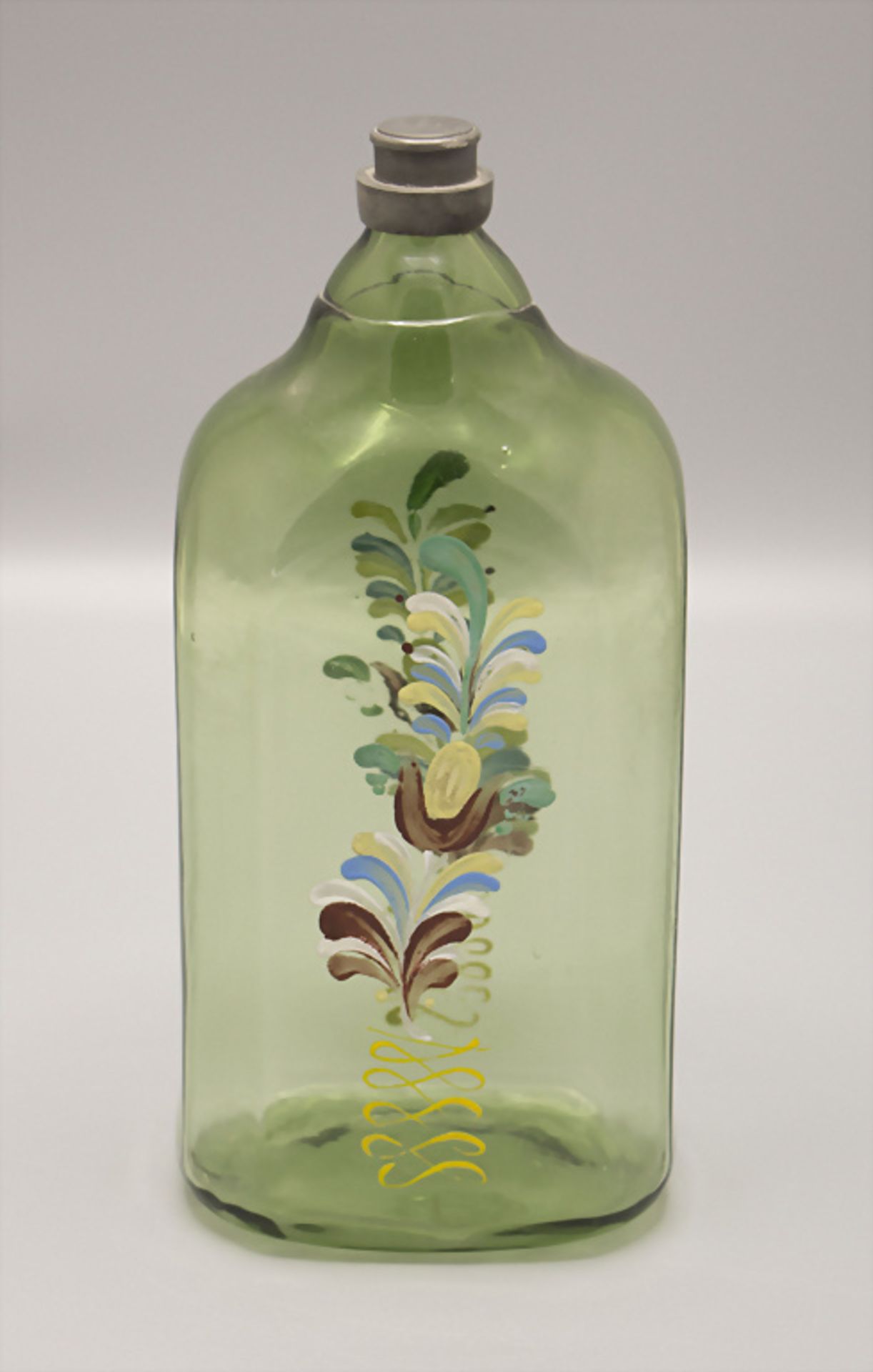 Schnapsflasche / A liquor bottle, süddeutsch, um 1800