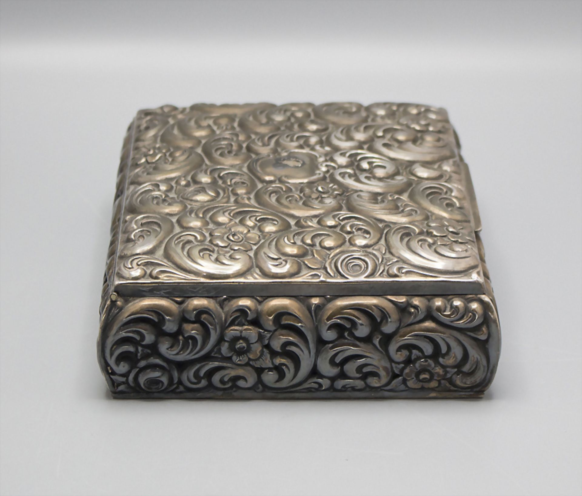 Zigarettendose / A silver cigarette box, deutsch, um 1930 - Bild 3 aus 7