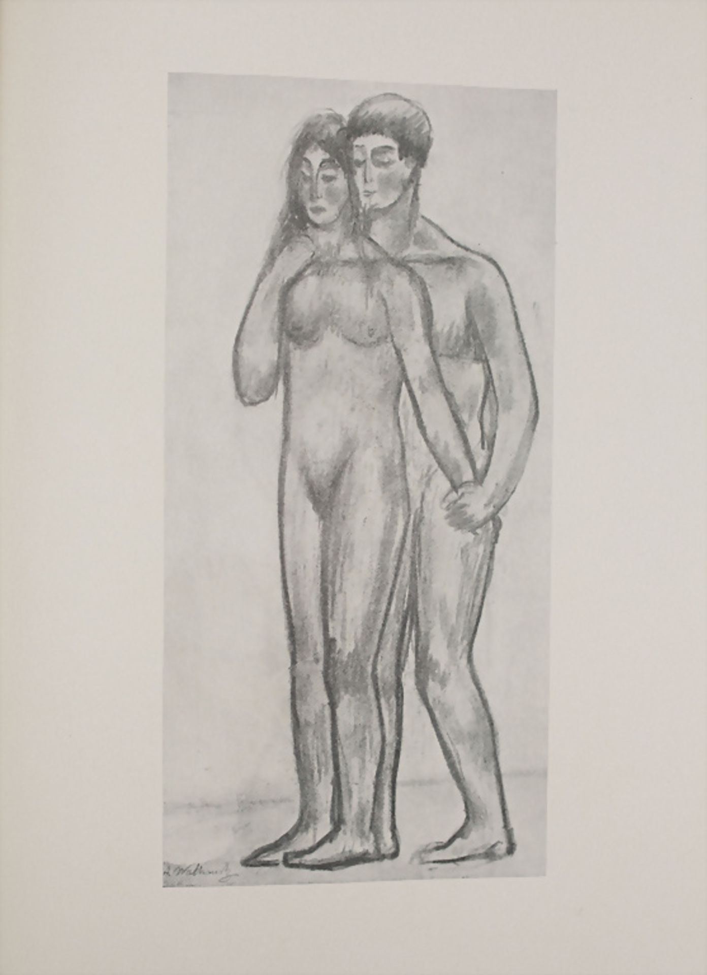Abraham WALKOWITZ (1878-1965): 'One hundred drawings', mit Originalzeichnung, New York, 1925 - Bild 4 aus 9