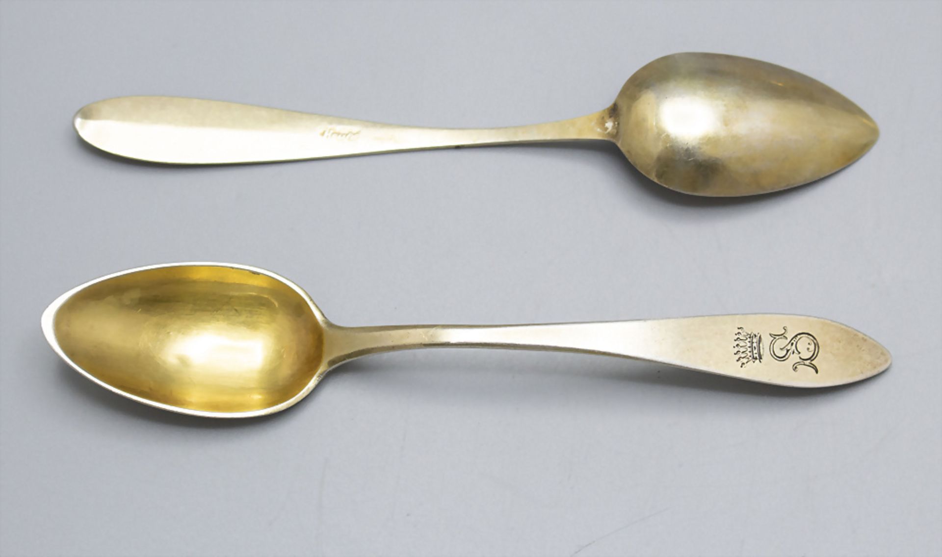 10 Löffel / 10 silver spoons, Elias Keller, Eperies/Presov u. Fredericus Becker, Bratislava, ... - Bild 2 aus 6