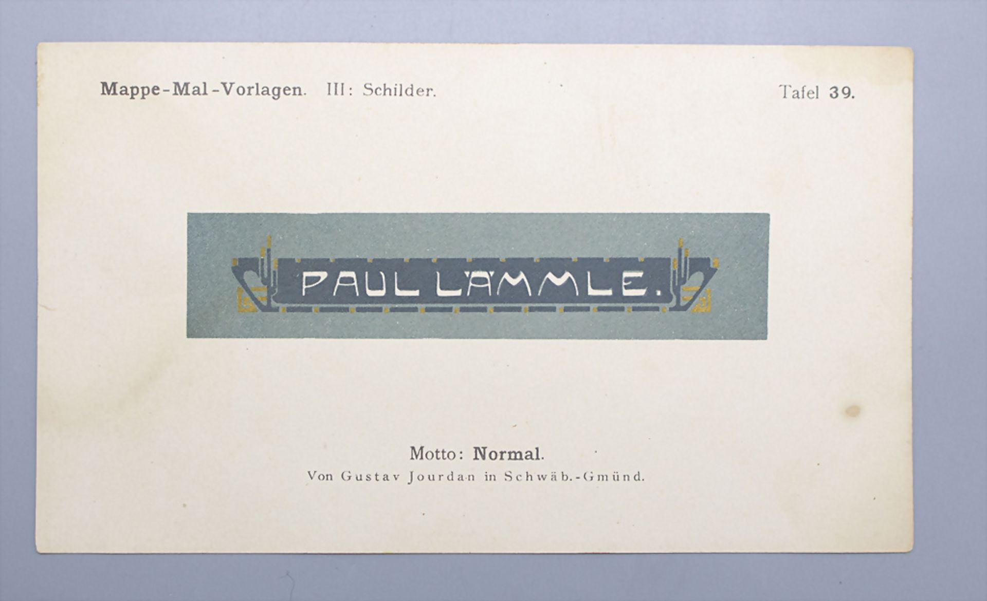 Jugendstil Mal-Vorlagen für Werbeschilder auf 36 Tafeln / 36 Art Nouveau pattern for ... - Bild 2 aus 9