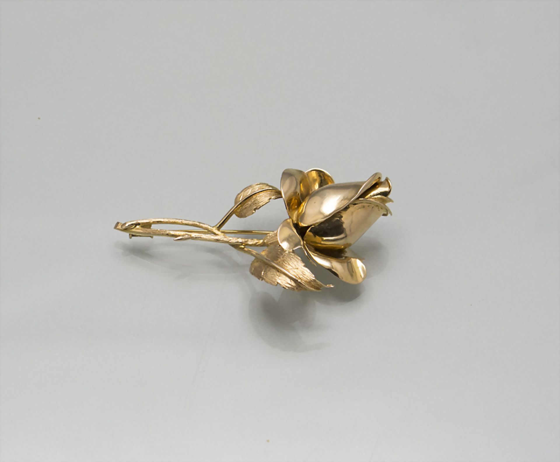 Brosche Rosenzweig / An 18 ct gold brooch, 20. Jh.