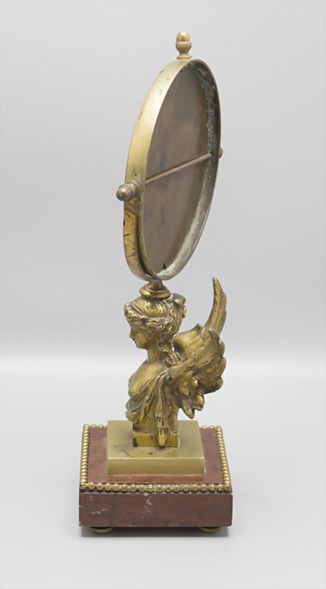 Bronze Tischspiegel mit Nike / A bronze mirror with Nike, Frankreich, 19. Jh. - Image 2 of 6