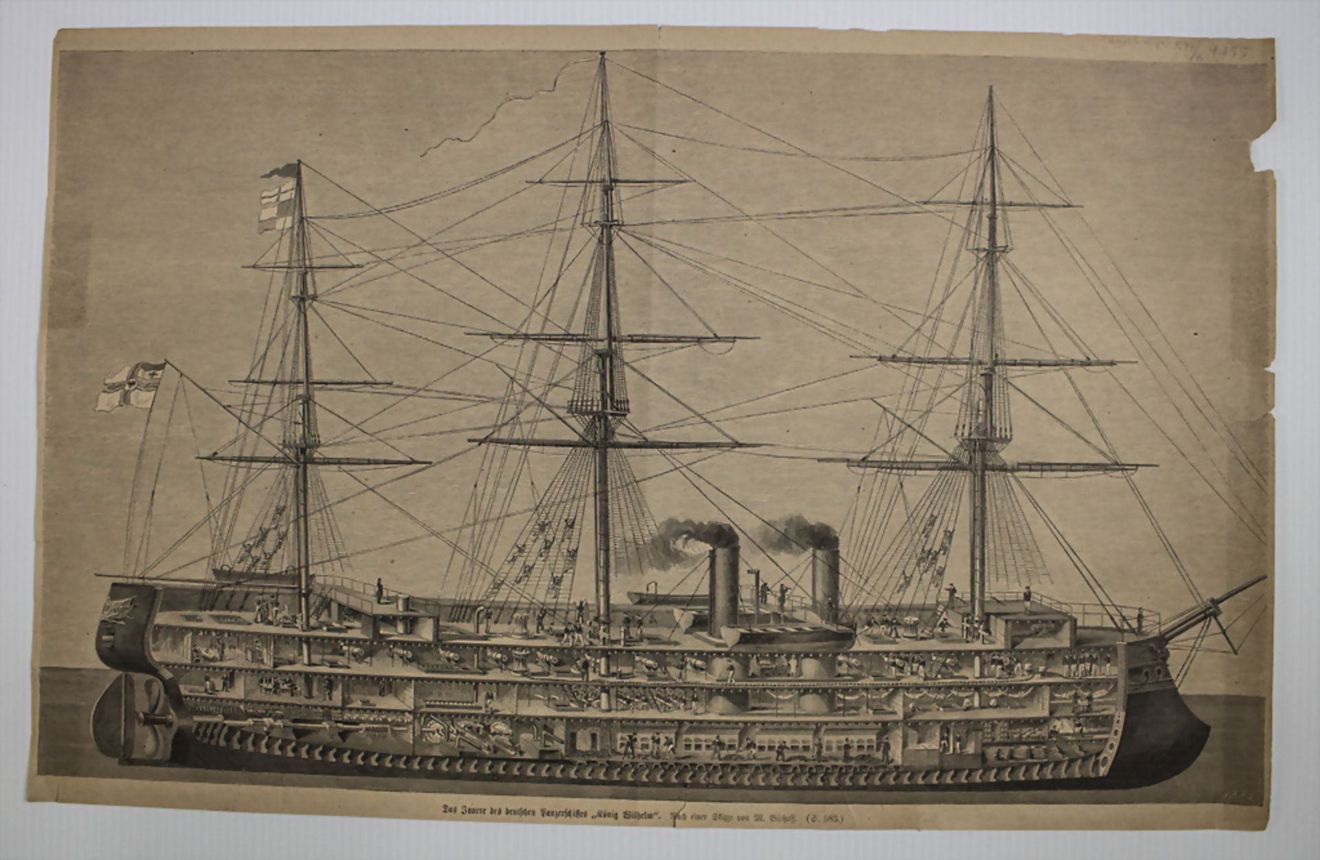 Konvolut 6 Blatt 'Seewesen und Marine' / A collection of six sheets 'Maritime and navy', 19. Jh. - Bild 3 aus 6