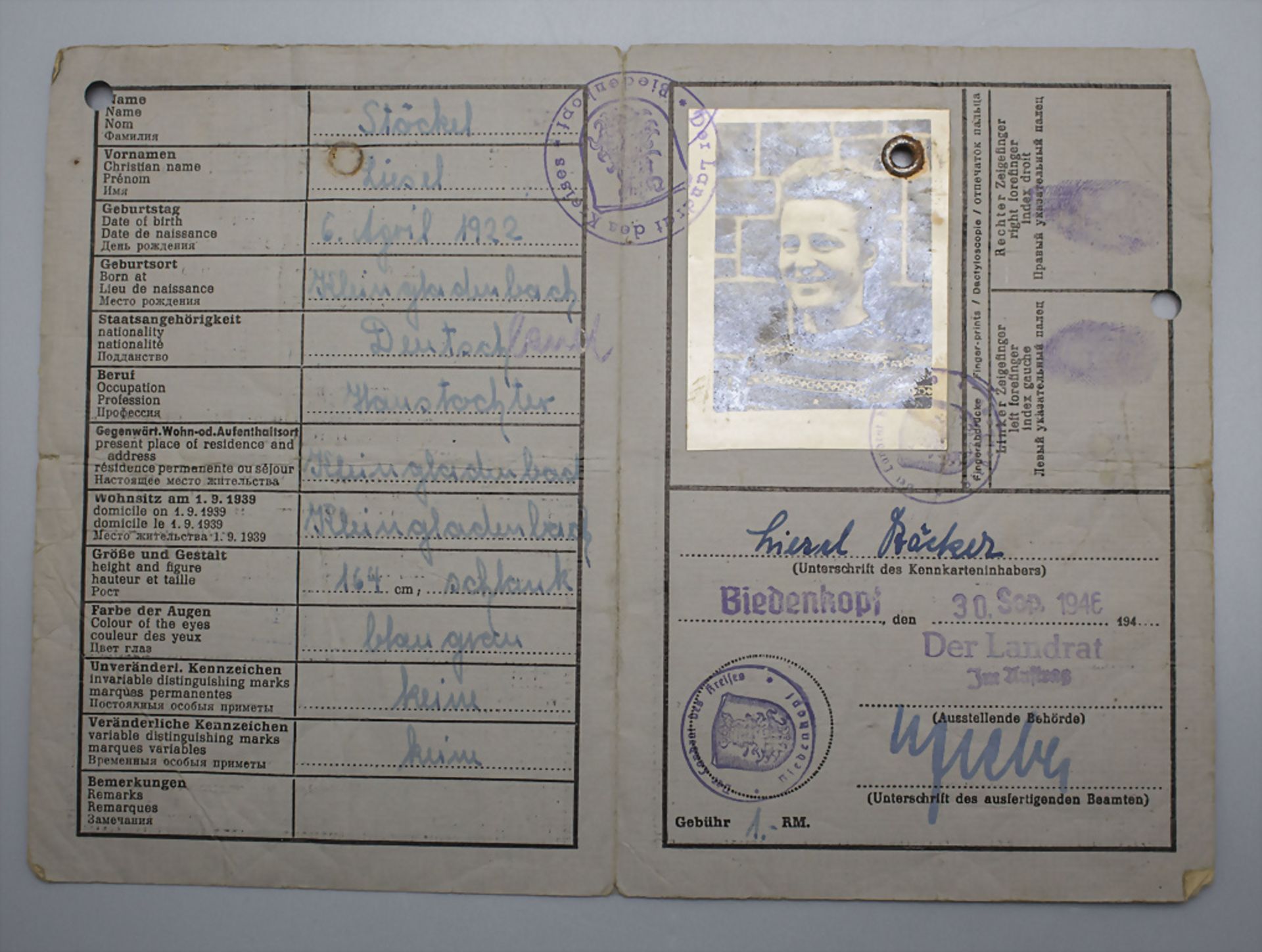 Sammlung Ausweisdokumente und Schriftstücke / A collection of identification documents, ... - Bild 2 aus 5