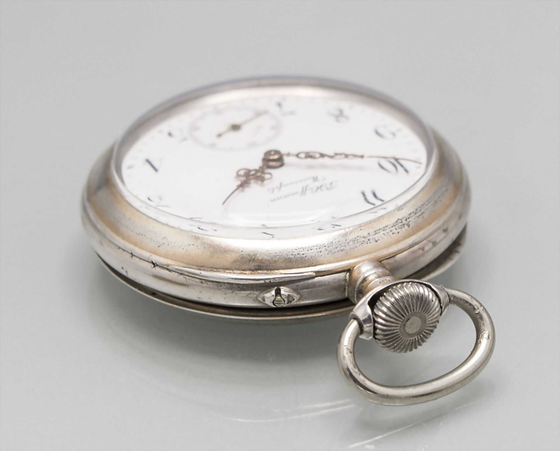 Offene Herrentaschenuhr / A men's silver pocket watch, F. Hoffmann, Weissenfels, um 1892 - Image 2 of 8