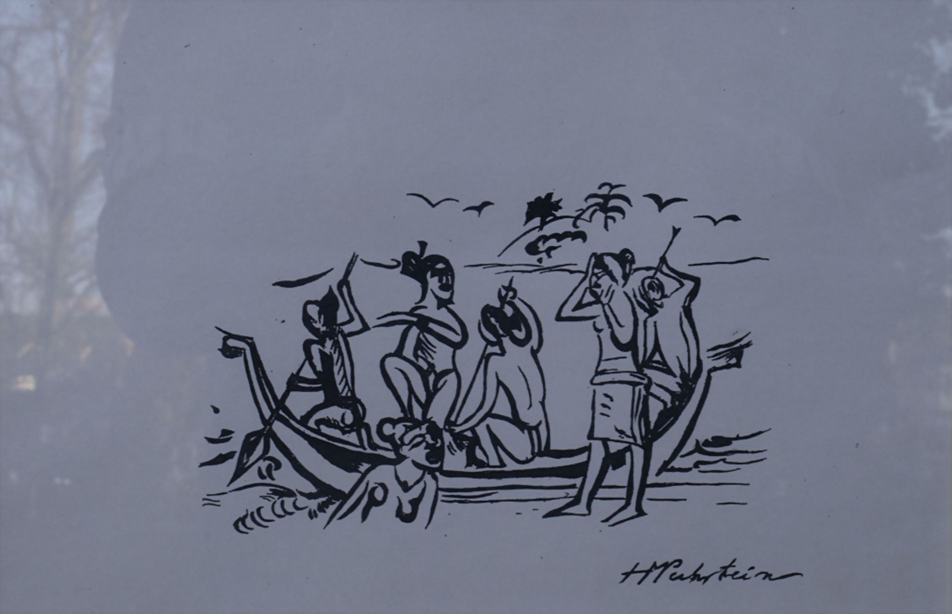 Hermann Max PECHSTEIN (1881-1955), 'Südsee Fischer' / 'South sea fisher', aus 'Reisebilder. ...