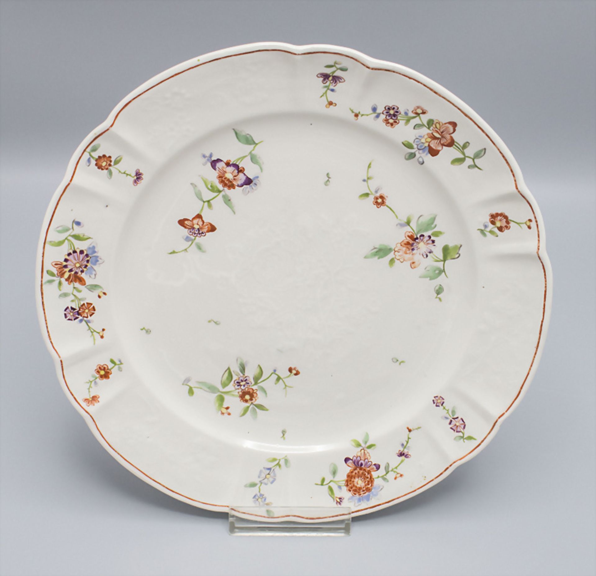 Paar Teller / Two plates, Frankenthal, Paul Hannong, 1755-1759 - Image 2 of 4