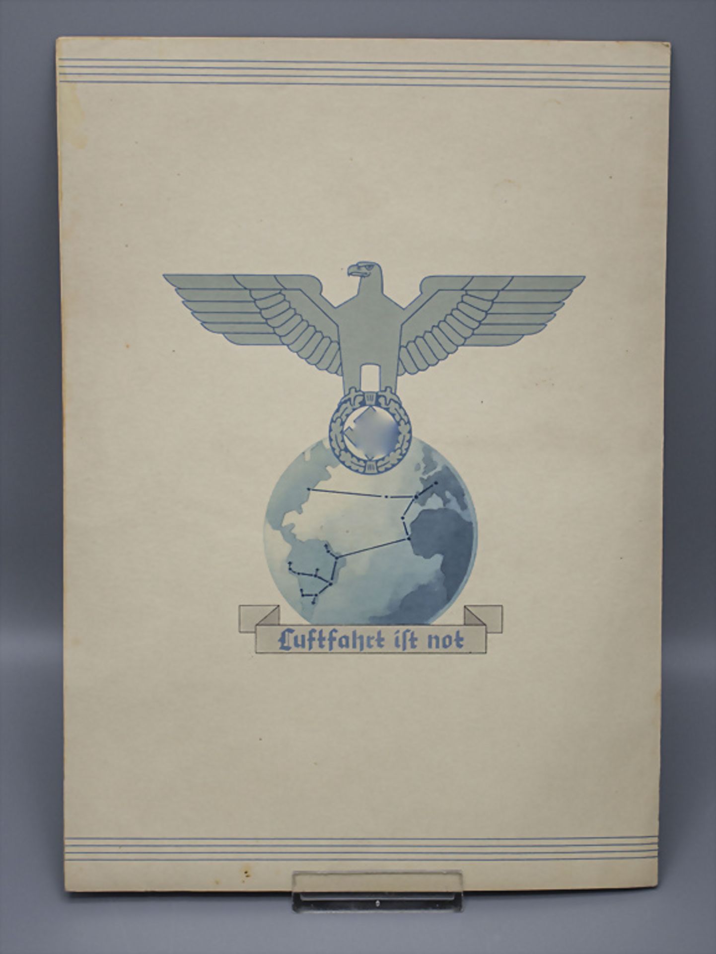 Reichspost-Telegramm mit Propaganda-Motiv, Drittes Reich / Reichspost telegram with propaganda ... - Bild 2 aus 2