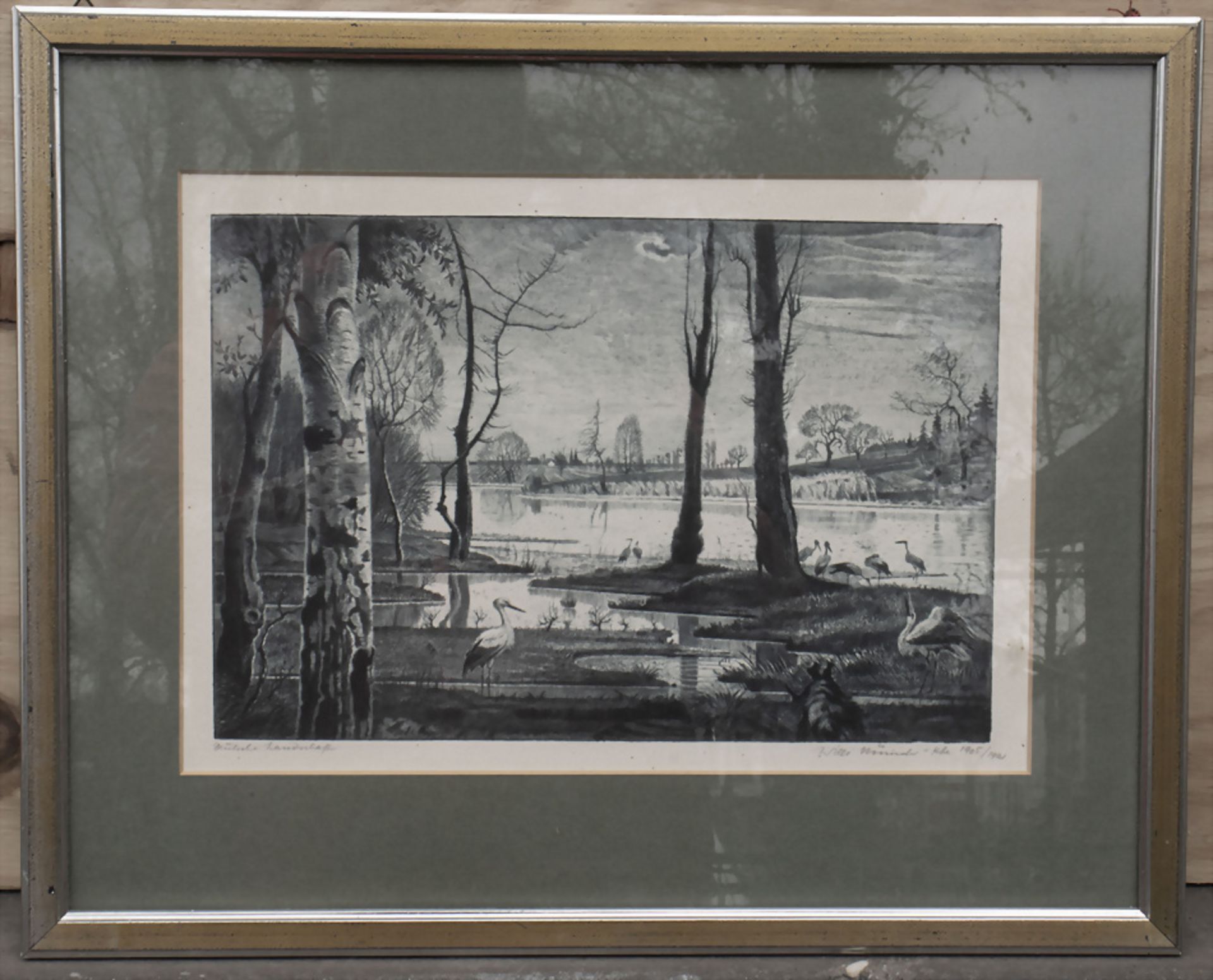 Willi MÜNCH-K'HE (1885-1960), 'Deutsche Landschaft' / 'German landscape' - Bild 2 aus 6