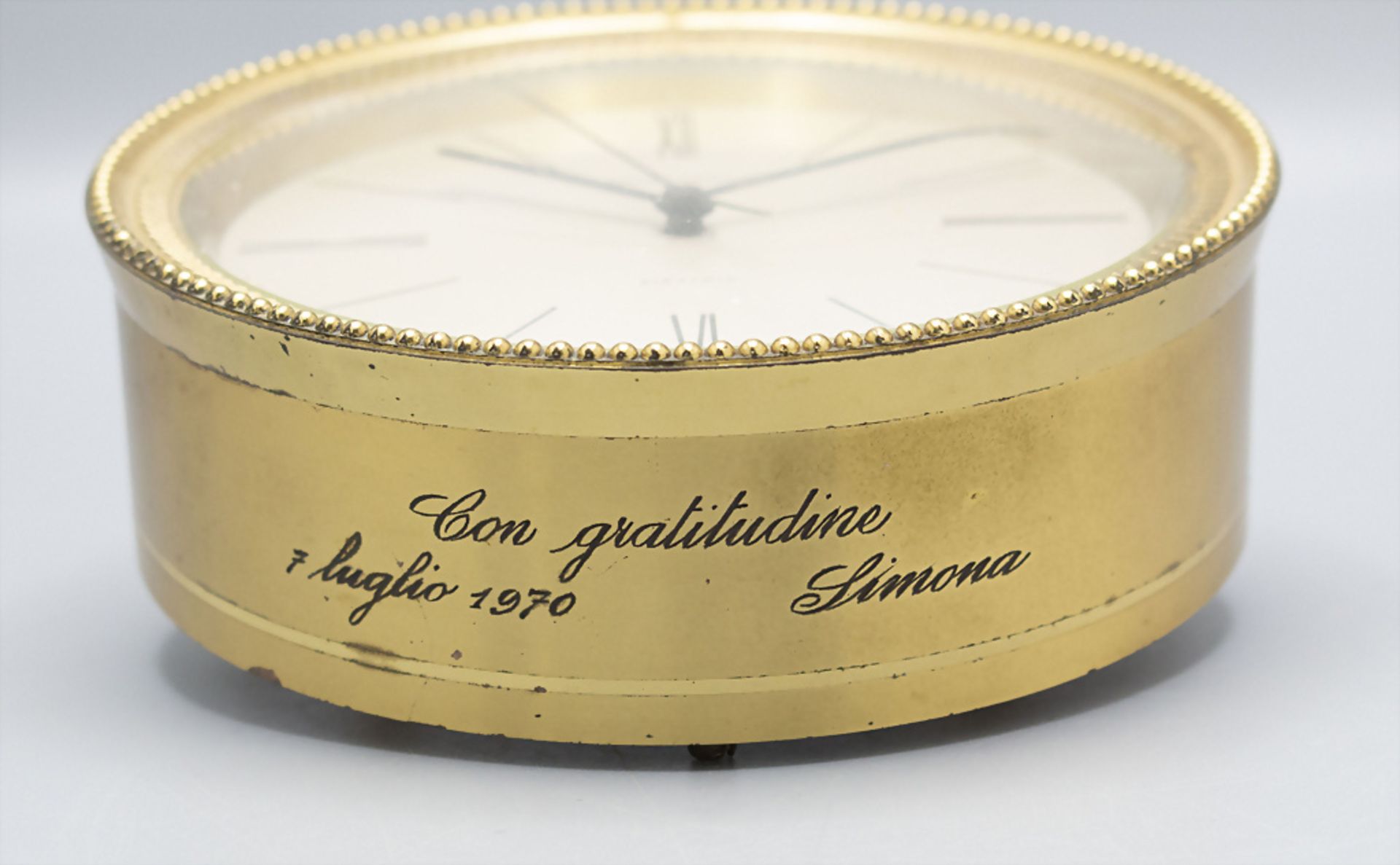 Tischuhr / A table clock, Jaeger LeCoultre, Swiss/Schweiz, um 1970 - Image 2 of 4