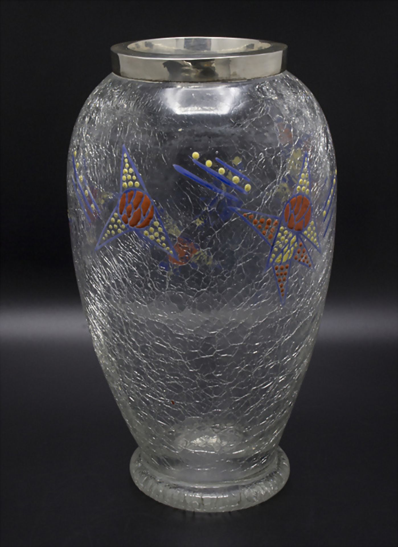 Art Déco Vase / Art Deco Glass Vase, deutsch, um 1920 - Image 2 of 3