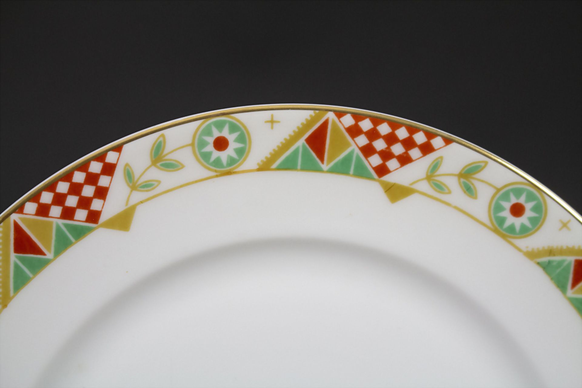 4 Art Déco Teller 'Madeleine' / 4 Art Deco plates 'Madeleine', Rosenthal, Selb, um 1928 - Bild 2 aus 4