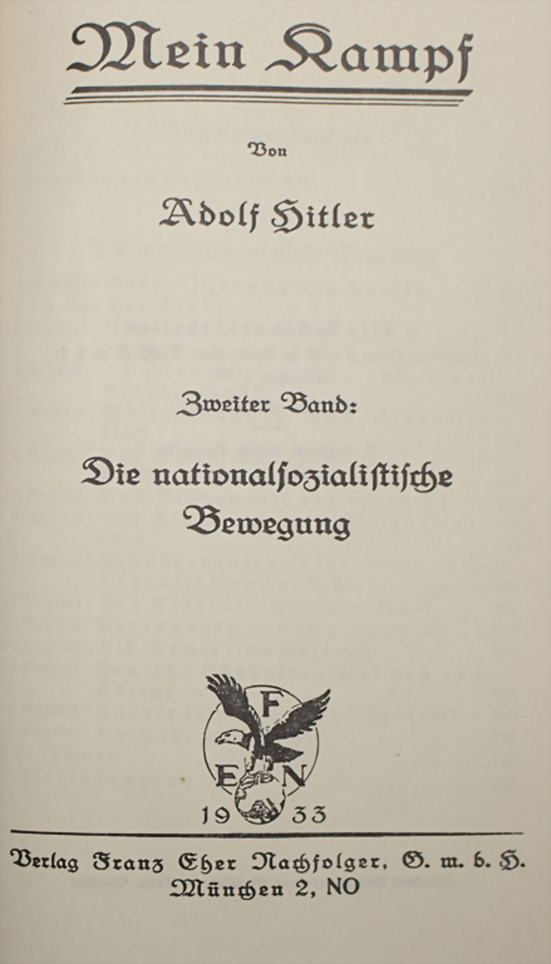 Adolf Hitler: 'Mein Kampf' / My battle, 3. Reich Adolf Hitler: 'Mein Kampf', 3. Reich - Bild 3 aus 5