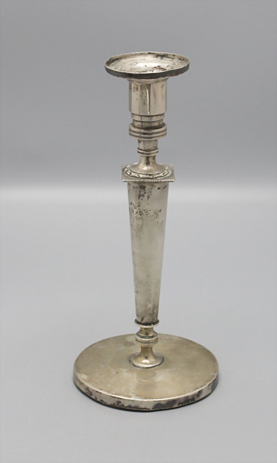 Silber Kerzenleuchter / A silver candlestick, Joh. Ph. Heckenbauer, Augsburg, um 1800