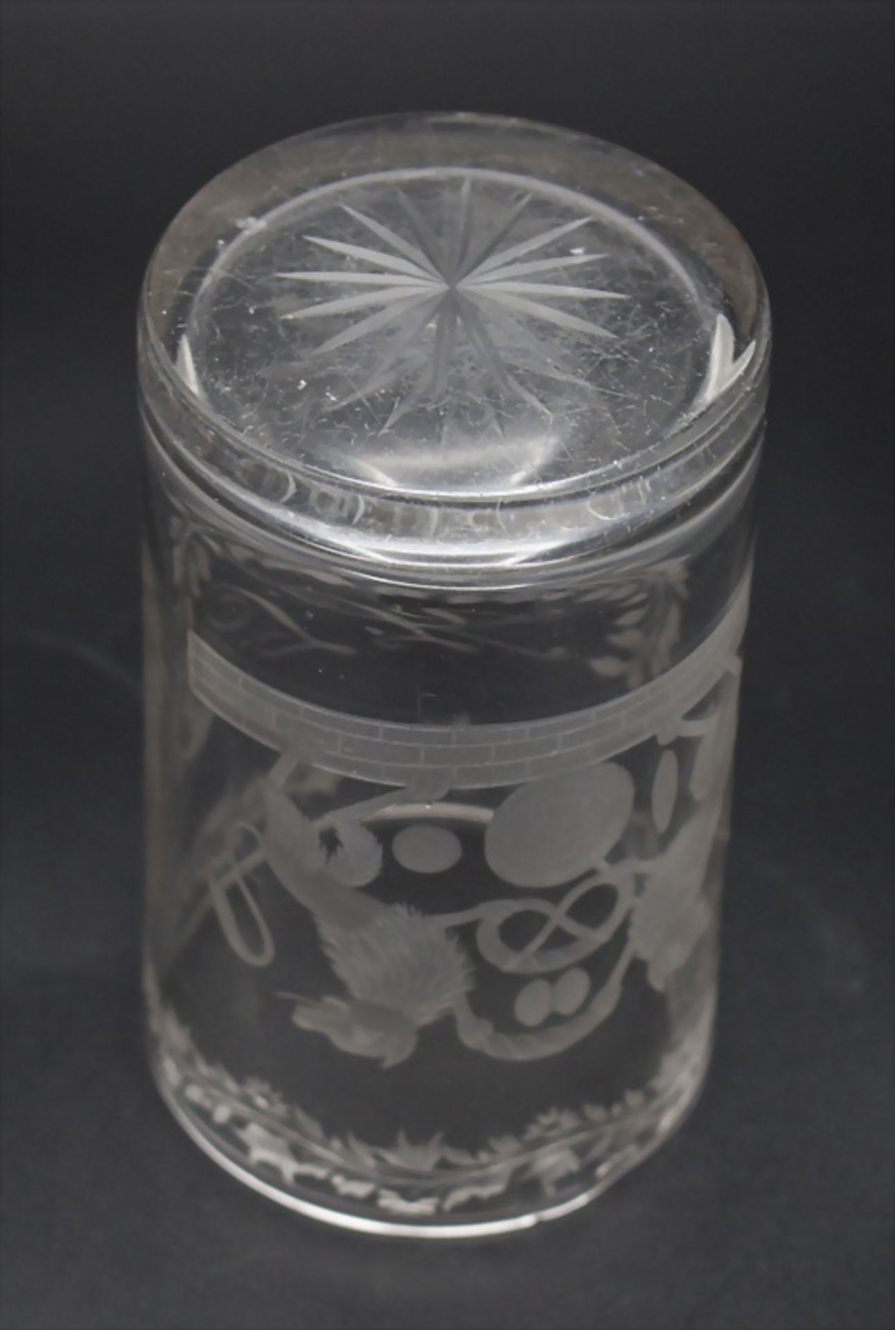 Becher eines Bäckers / A glass beaker of a baker, Böhmen, um 1800 - Image 3 of 3