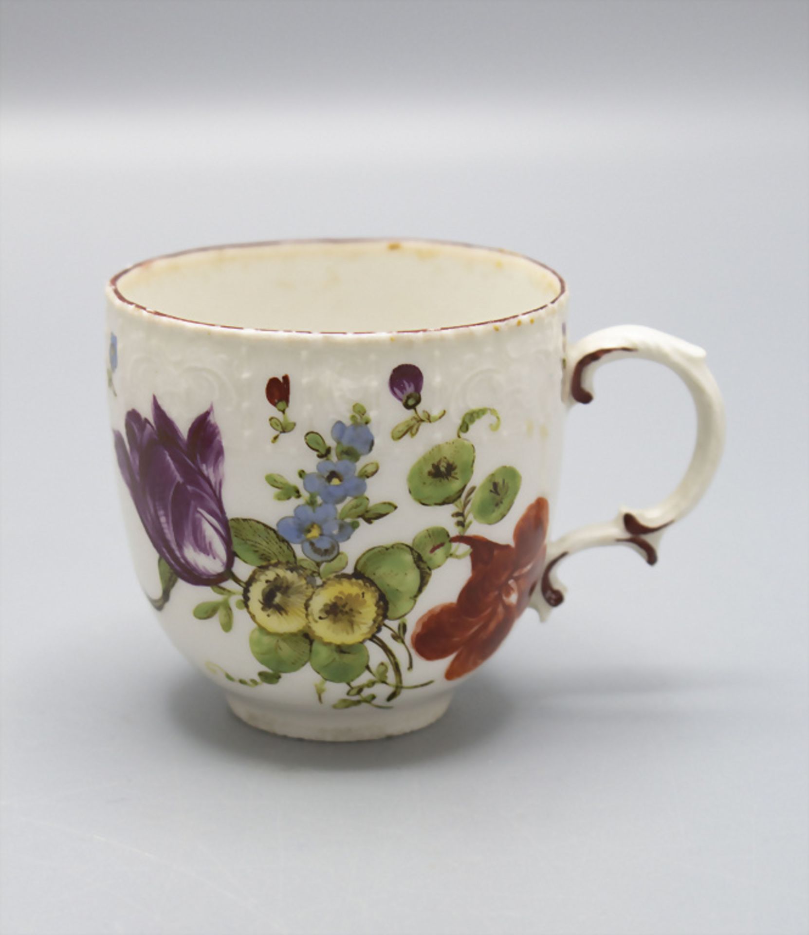 Tasse und Untertasse / A cup with saucer, Ludwigsburg, um 1765 - Bild 4 aus 6