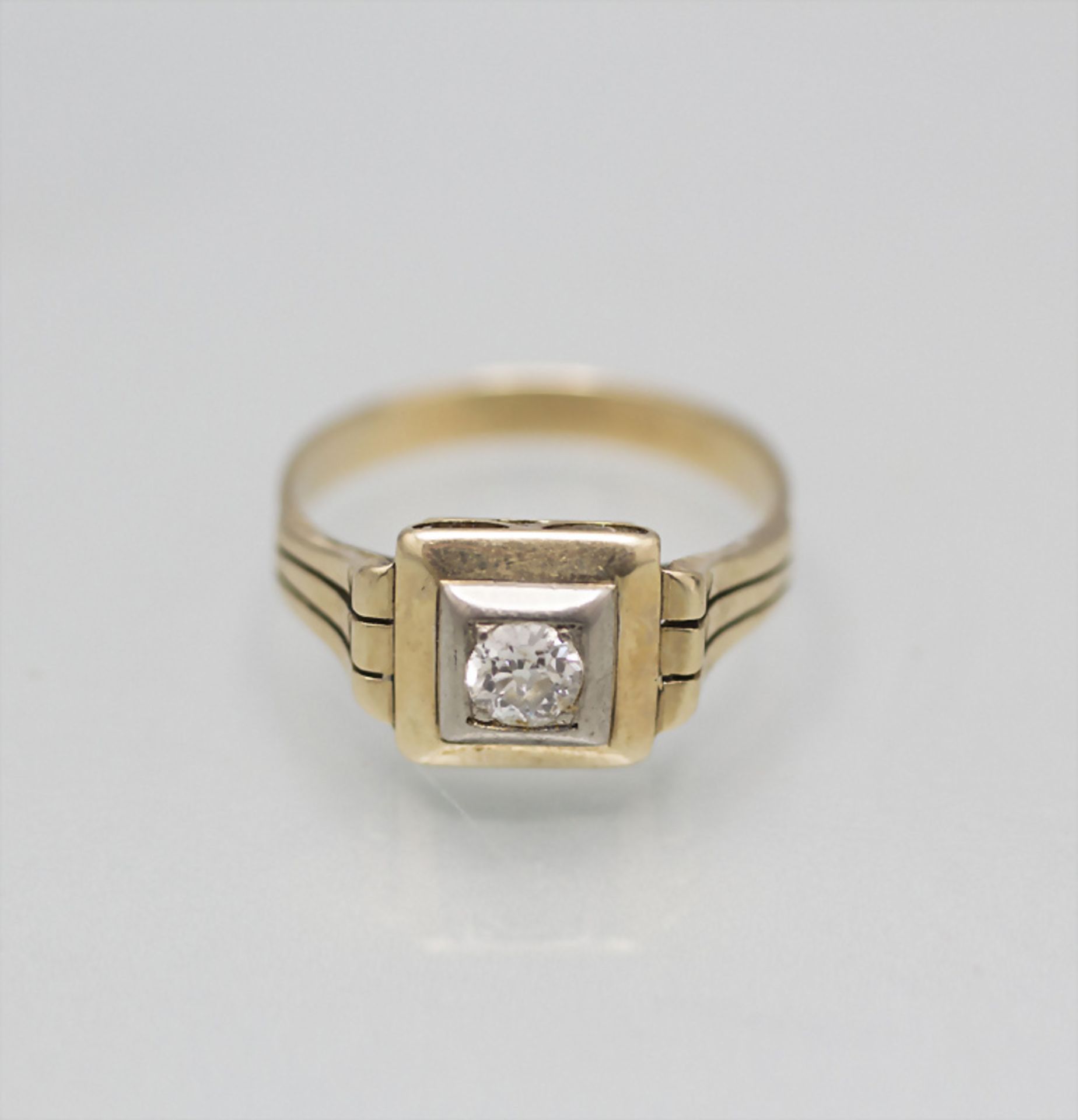 Damenring mit Diamant / A ladies 14 ct gold ring with diamond