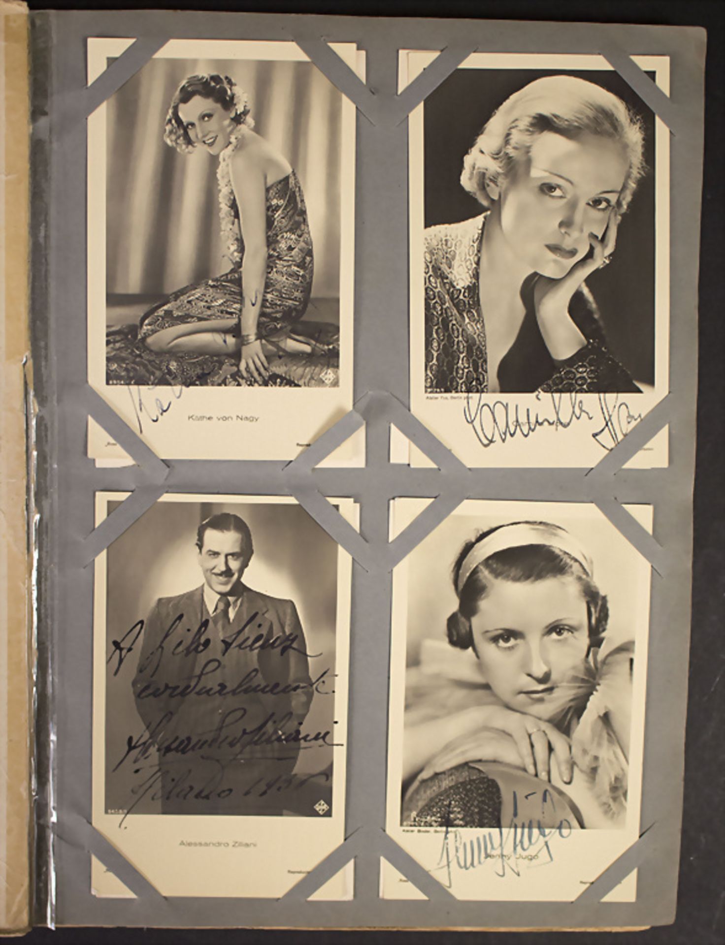 Filmstar Fotoalbum mit Autographen 'Unsere Filmlieblinge', um 1930 - Bild 2 aus 3