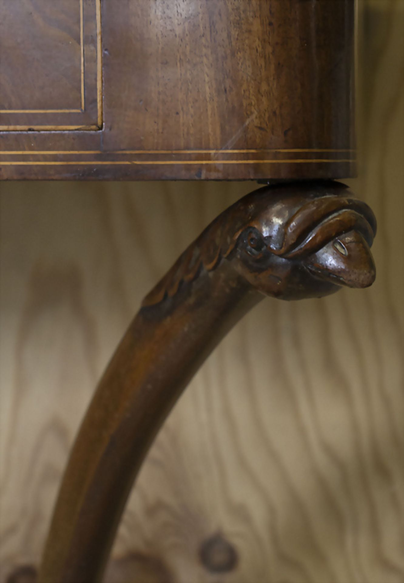 Empire Wandkonsole / Konsolentisch / A wooden console table, Frankreich, Anfang 18. Jh. - Image 5 of 9