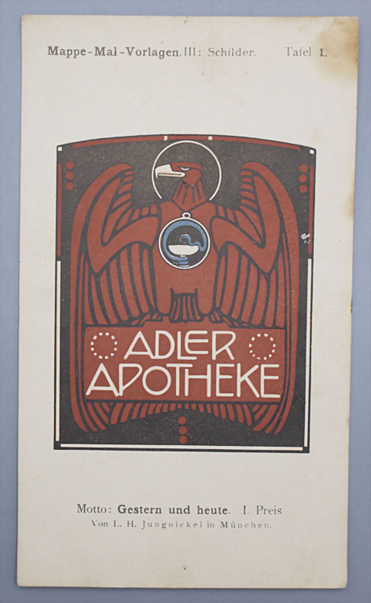 Jugendstil Mal-Vorlagen für Werbeschilder auf 36 Tafeln / 36 Art Nouveau pattern for ... - Bild 9 aus 9