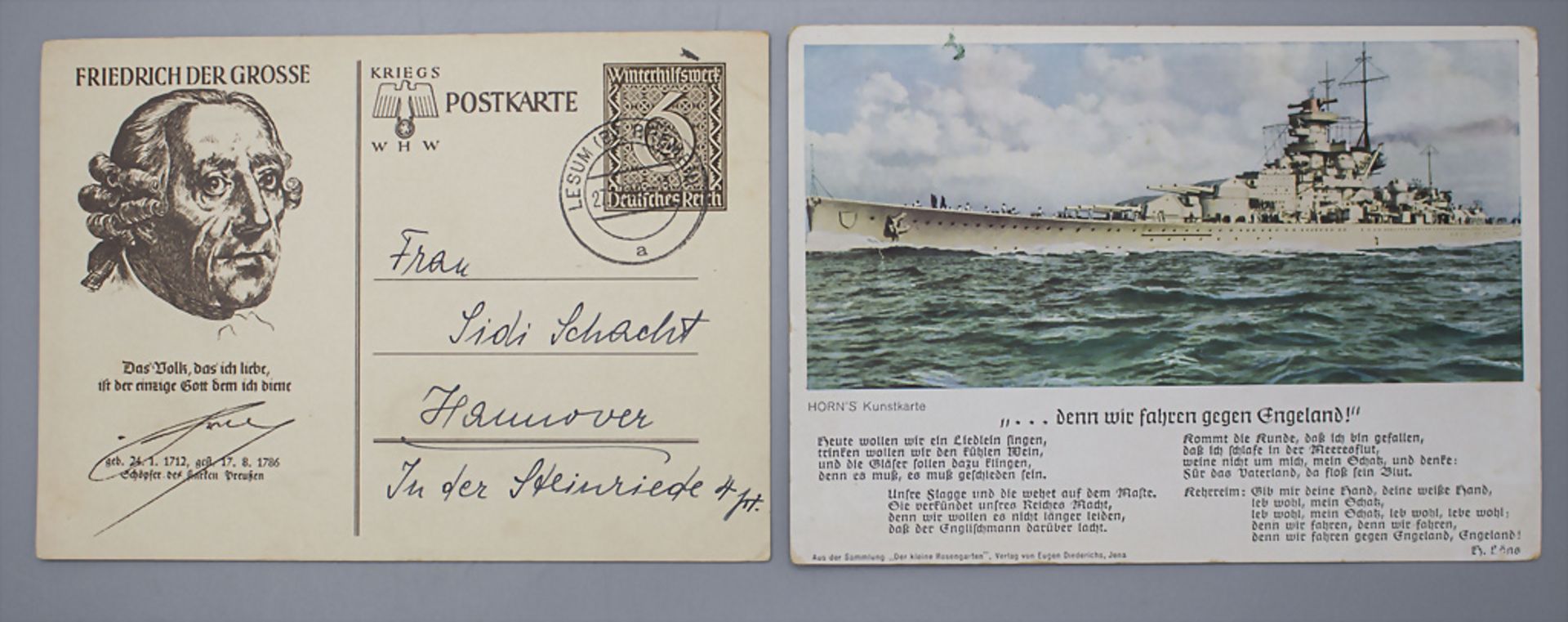 Sammlung Postkarten und Briefe / A collection of postcards and letters, Drittes Reich / 2. ... - Bild 4 aus 4