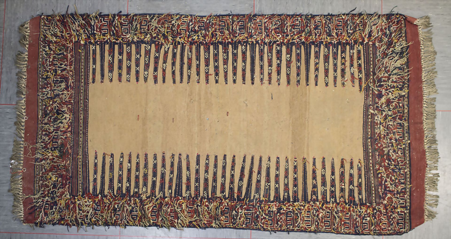 Antiker Teppich, Flachgewebe, Kaukasien / An antique carpet, Caucasia - Bild 2 aus 7