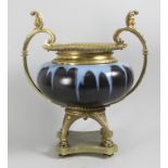 Prunkvase mit Bronzemontur / A splendid vase with bronze mount, um 1900