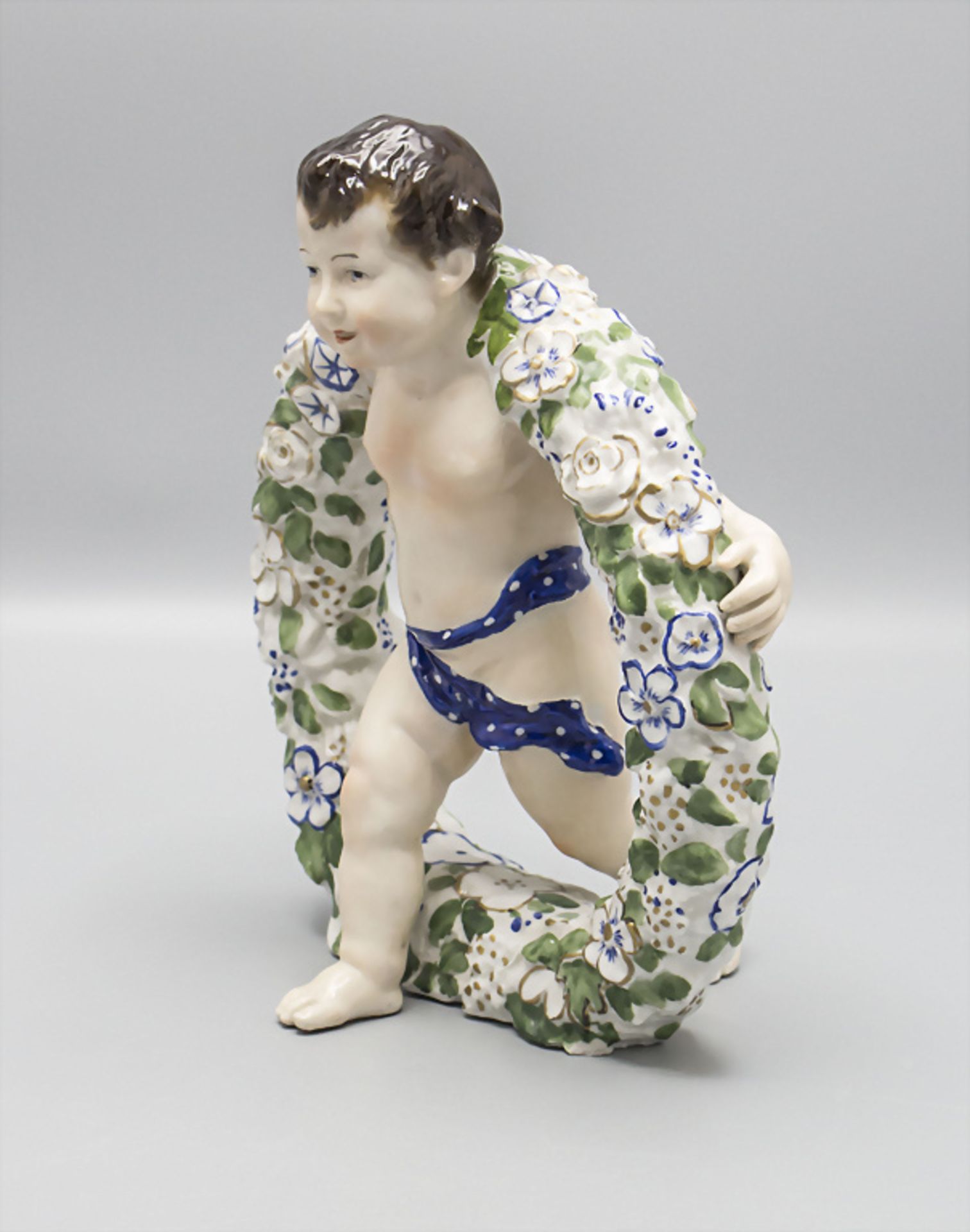 2 Putti Figuren / Two figures of porcelain, Karl Ens, Volksstedt-Rudolstadt, Anfang 20. Jh. - Bild 7 aus 9