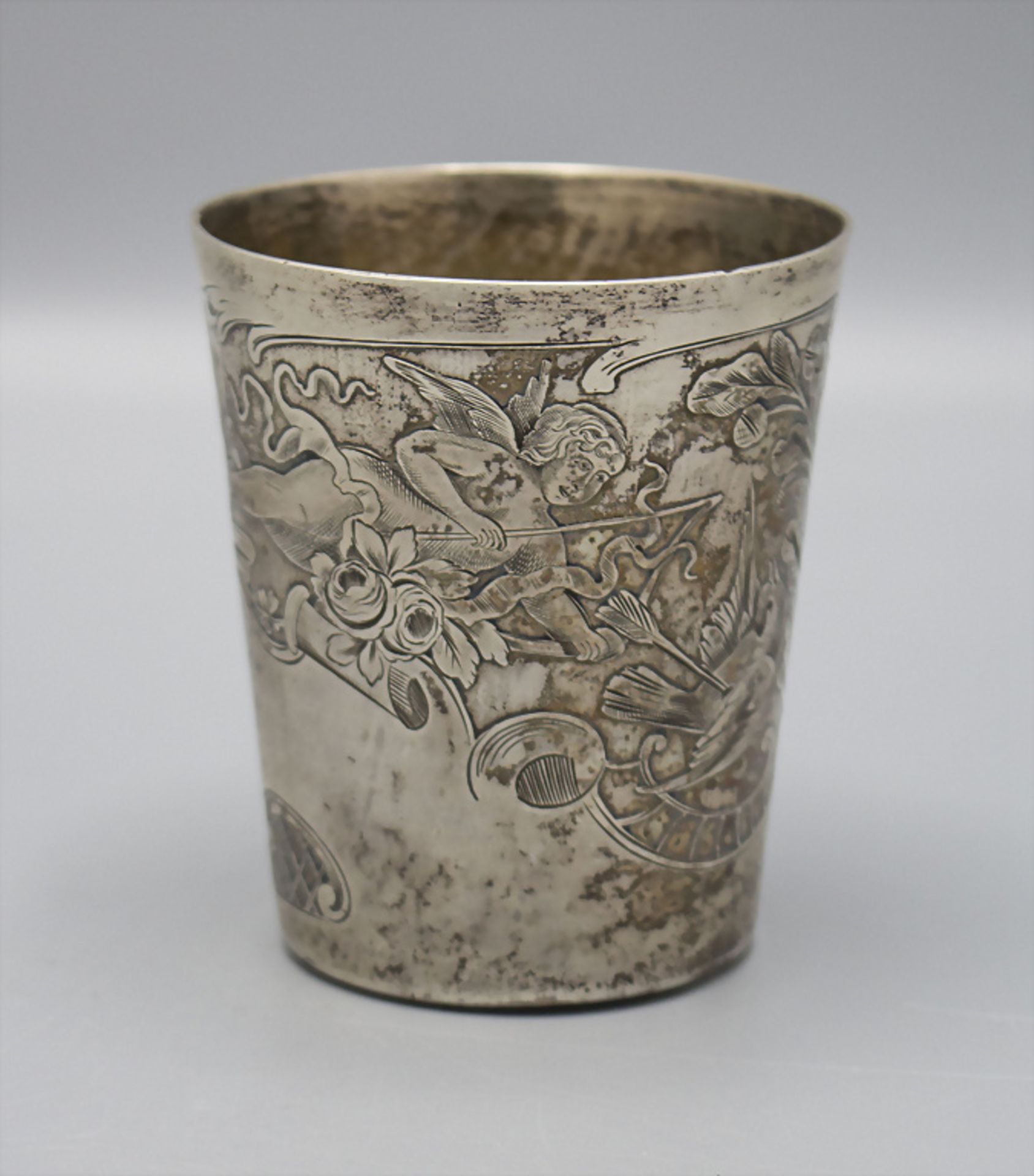 Schützenbecher / A silver beaker, Armand Fresnais, Paris, um 1890 - Bild 3 aus 7