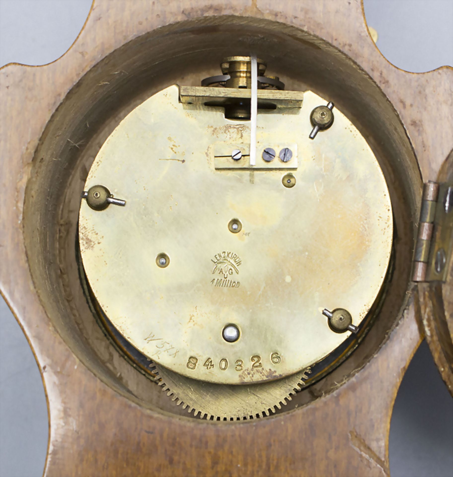 Lenzkirch Kaminuhr / A mantelpiece clock, um 1910 - Image 6 of 8