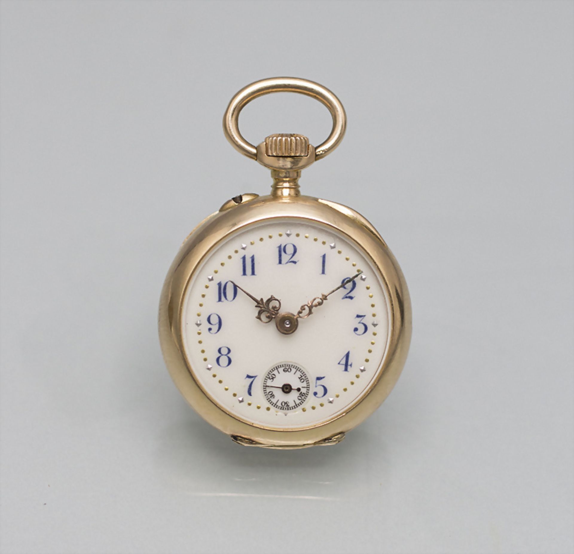 Miniatur Damenuhr / A ladies 18 ct pocket watch, E. Gasser, Geneve, um 1900