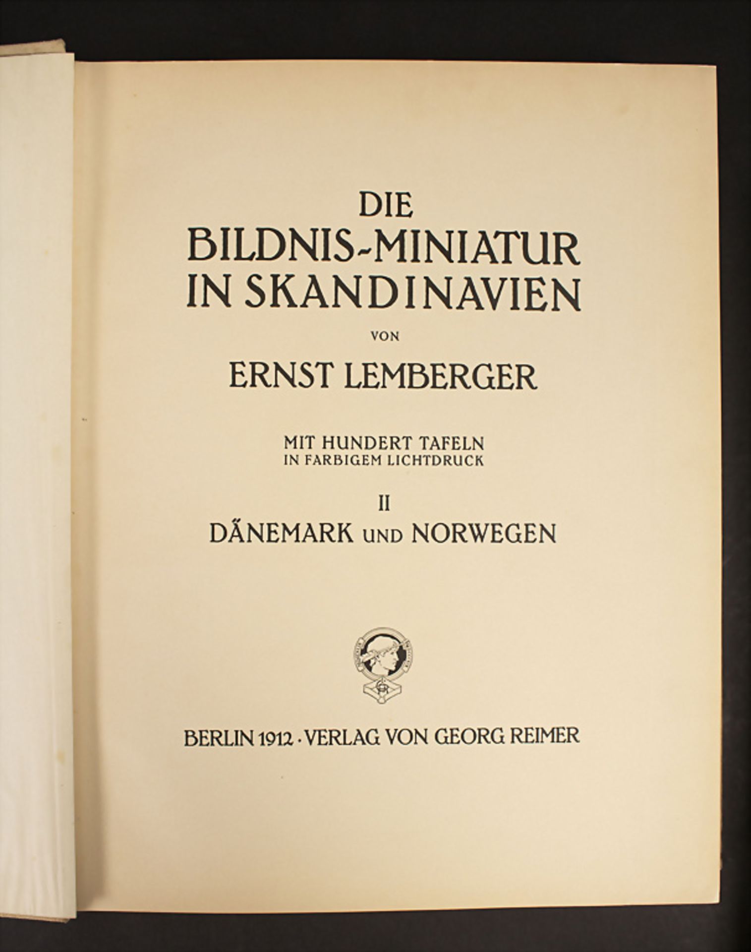 Ernst Lemberger: 'Die Bildnis-Miniatur in Skandinavien', 1929