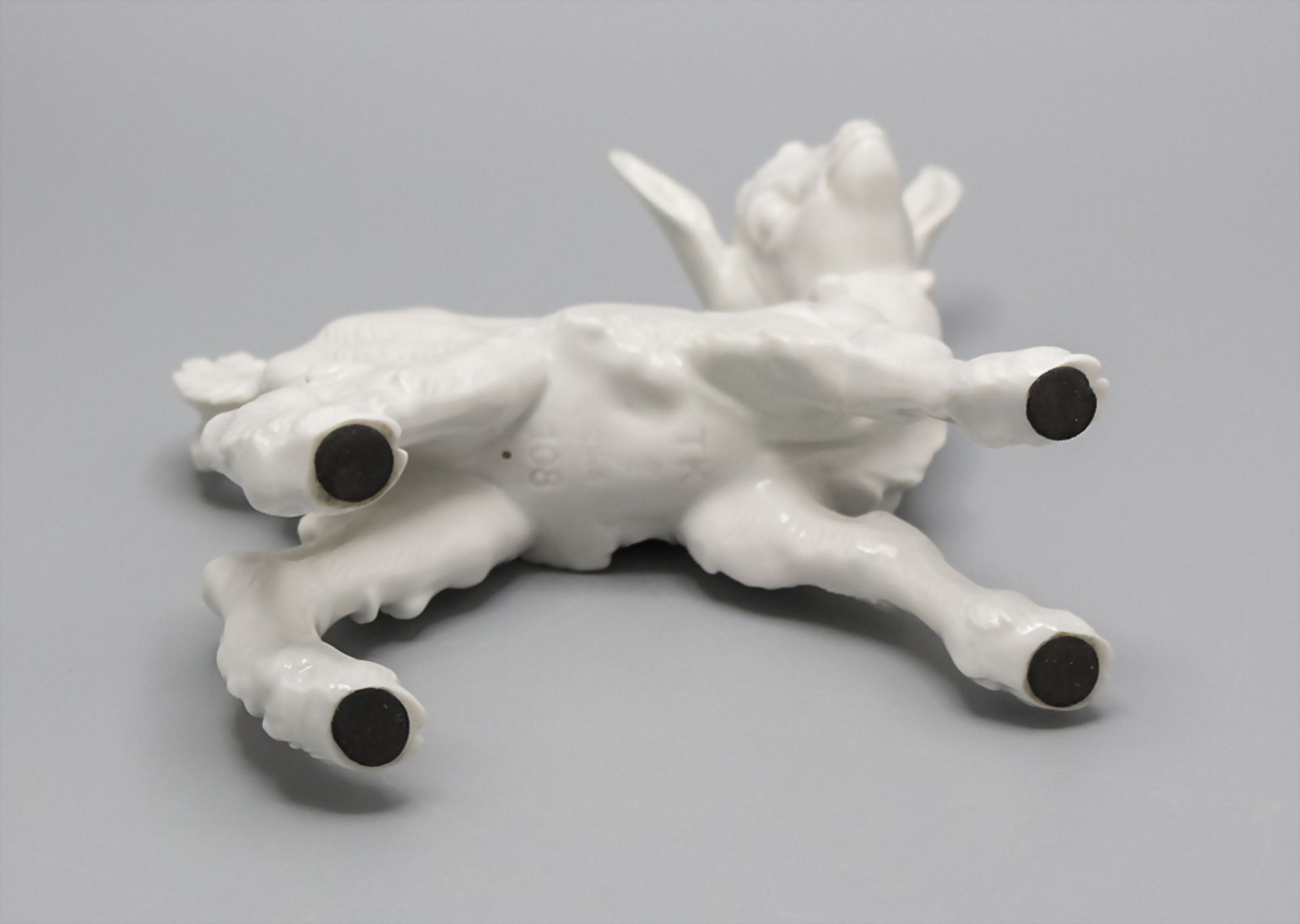 Porzellan Ziege / A porcelain goat, Allach, um 1936 - Image 5 of 6