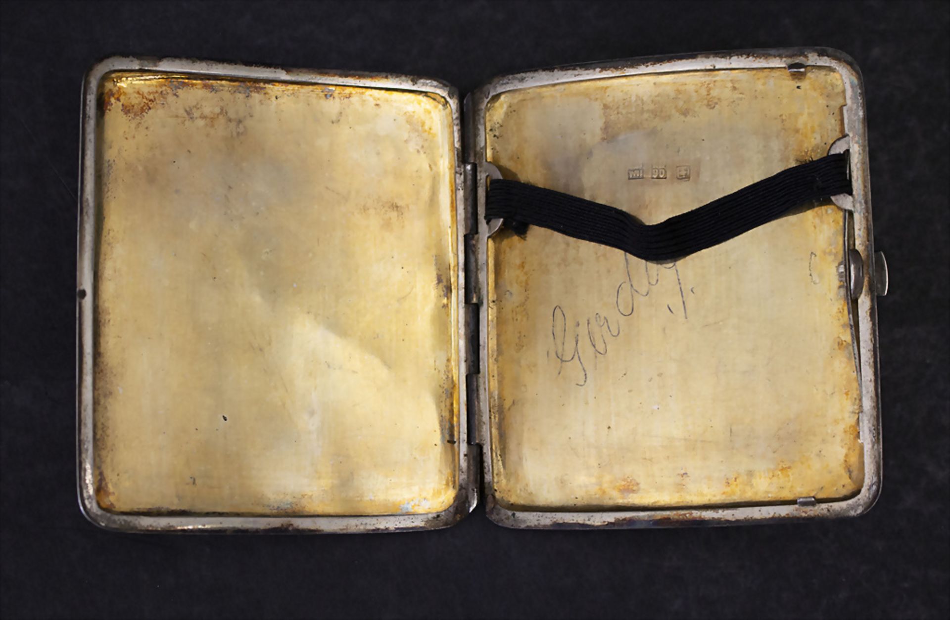 Zigarettenetui / A silver cigarette case, Wang Hing & Co., China / Hong Kong, um 1900 - Image 4 of 6