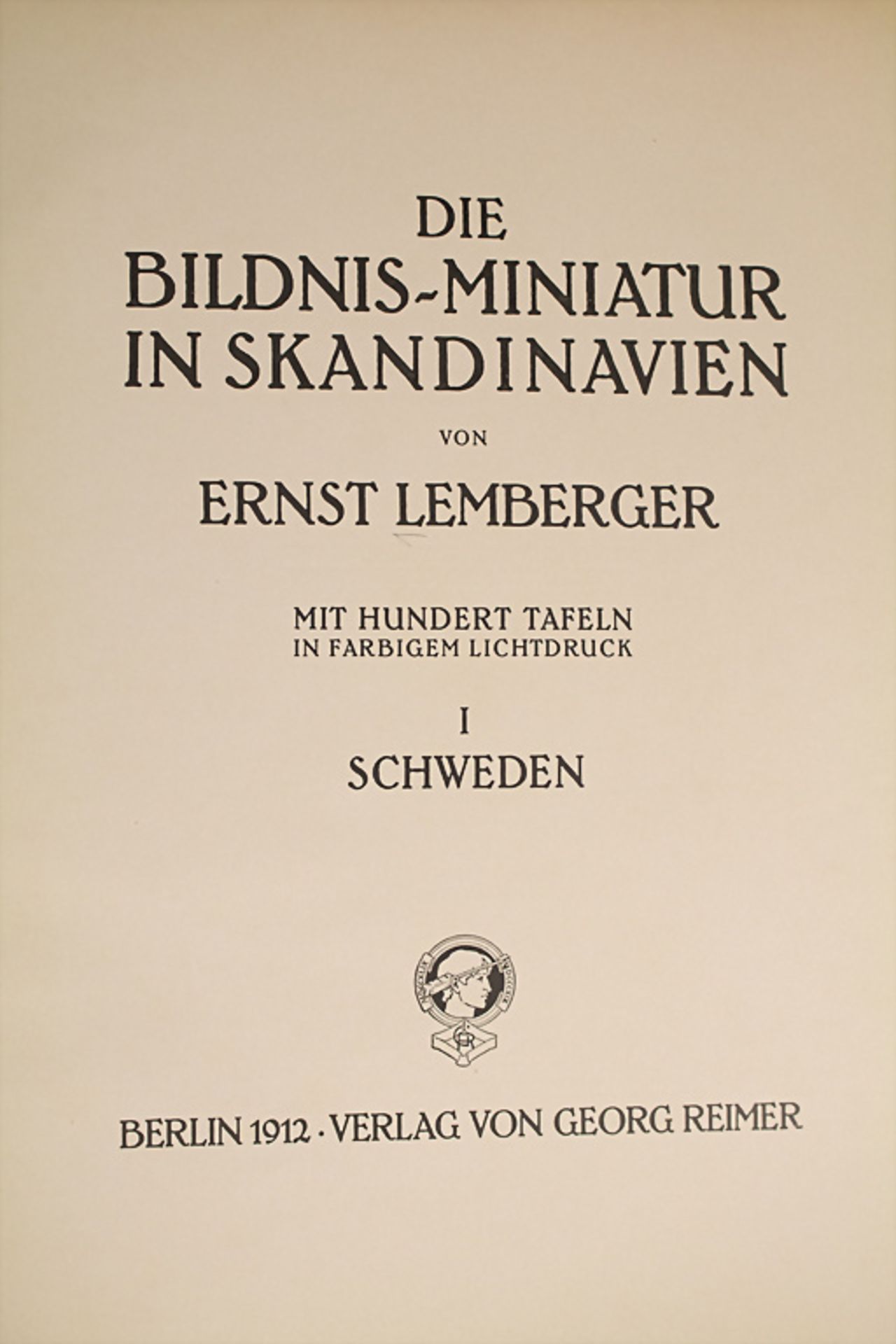 Ernst Lemberger: 'Die Bildnis-Miniatur in Skandinavien', 1929 - Bild 6 aus 13