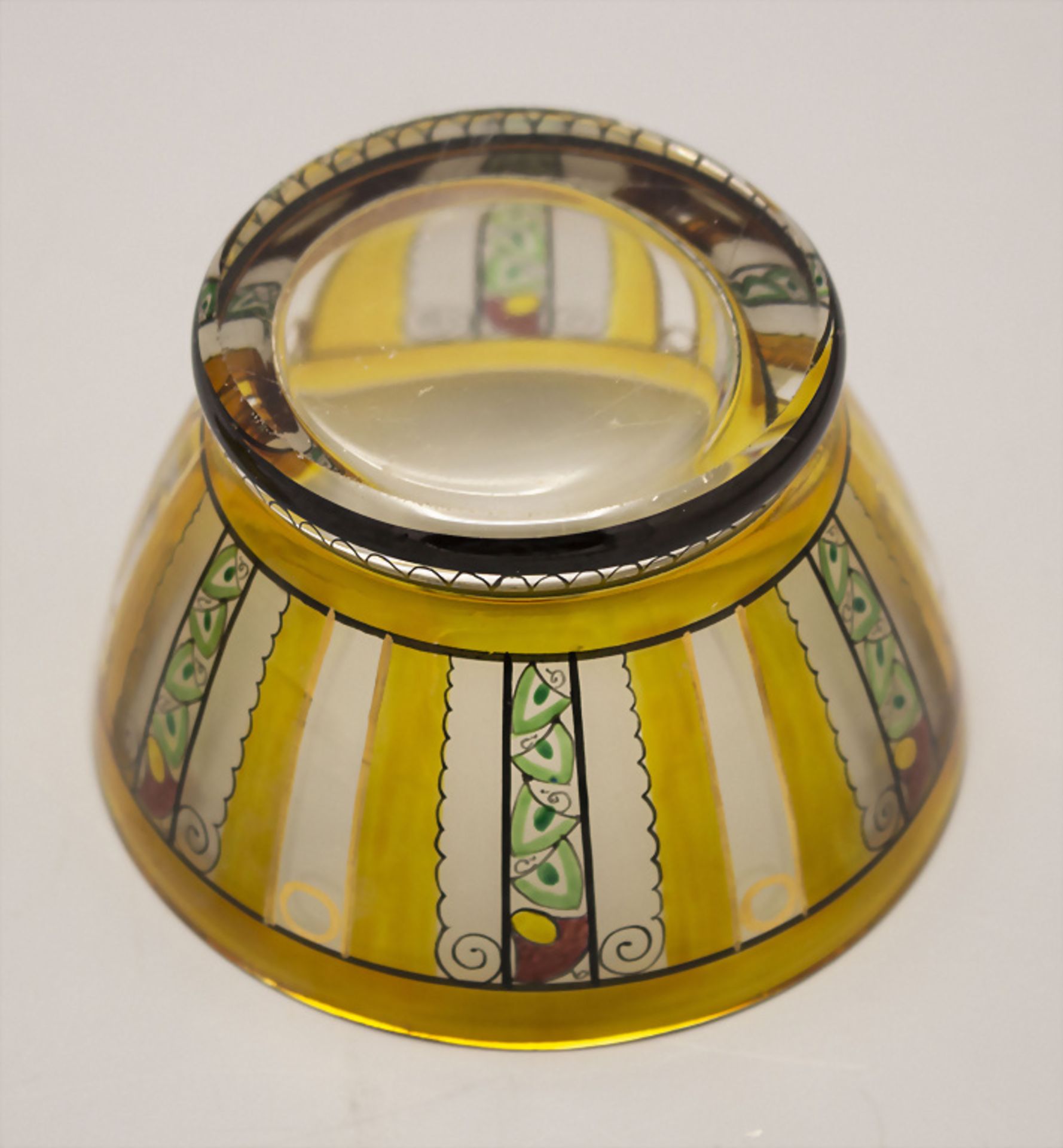 Deckeldose / A lidded glass box, Fachschule Haida, um 1915/20 - Image 3 of 3