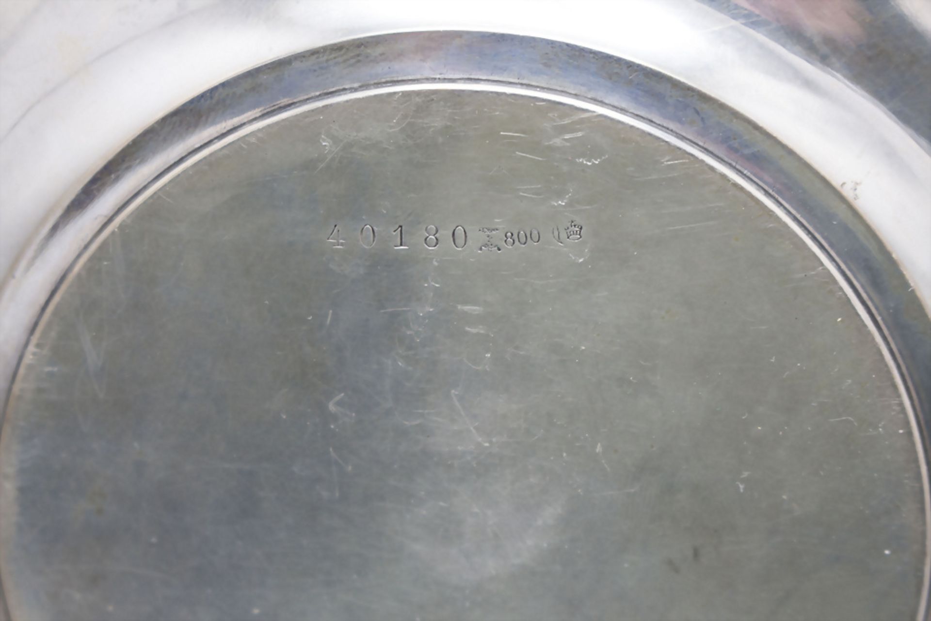 Silberteller / A silver plate, Koch & Bergfeld, Bremen, um 1910 - Bild 3 aus 3