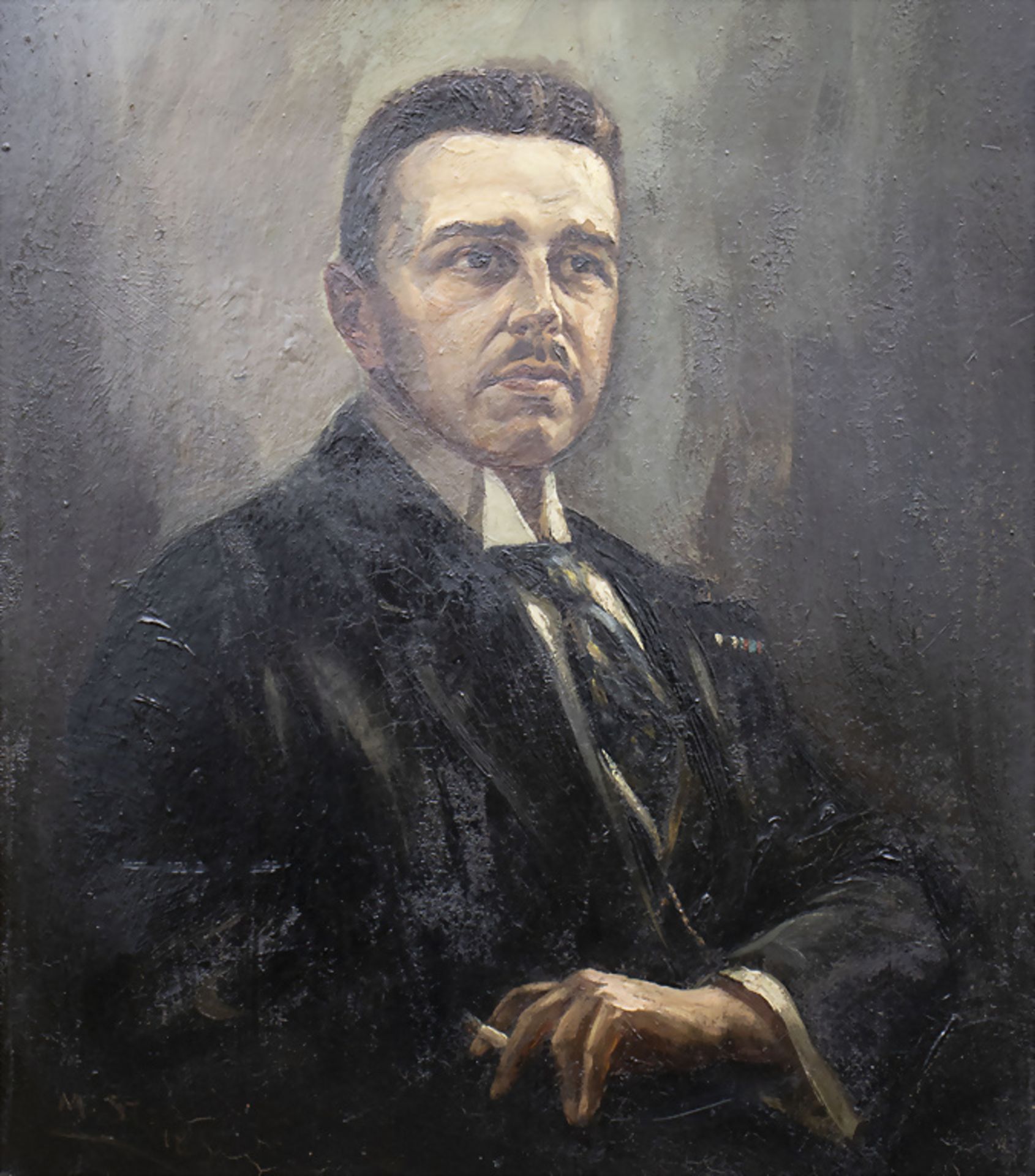 Max SLEVOGT (1898-1932), 'Elegantes Herrenporträt' / 'An elegant portrait of a gentleman', 1918